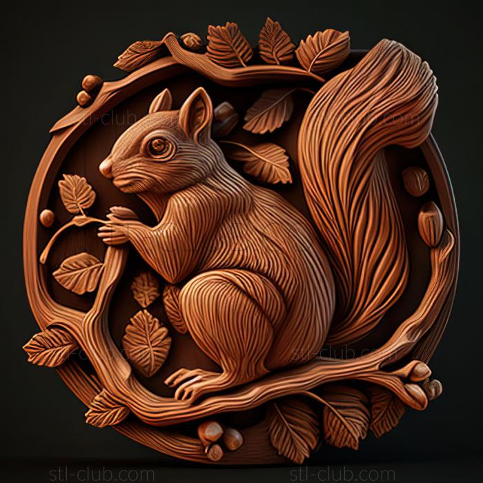 3D model st squirrel (STL)